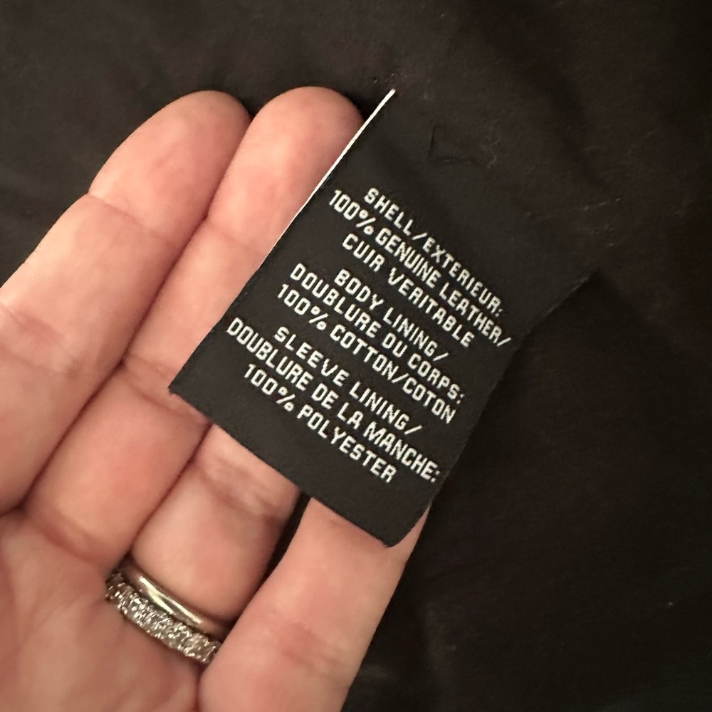 7 for All Mankind Leather Jacket - Picture 2 of 4